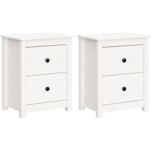 Marlow Home Co. Guthbiorn 2 Drawer Bedside Table White 61.5cm H X 50cm W X 35cm D Marlow Home Co. Guthbiorn 2 Drawer Bedside Table White 61.5cm H X 50cm W X 35cm D