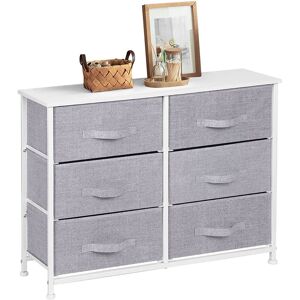 Rebrilliant Flickinger 6 Drawer 80cm W Double Dresser Grey 165.1cm H X 203.2cm W X 76.2cm D Rebrilliant Flickinger 6 Drawer 80cm W Double Dresser Grey 165.1cm H X 203.2cm W X 76.2cm D