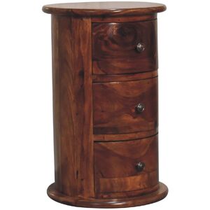 Alpen Home Kuala 3 Drawer 32Cm W Chest of Drawers Chestnut 50cm H X 32cm W X 32cm D Alpen Home Kuala 3 Drawer 32Cm W Chest of Drawers Chestnut 50cm H X 32cm W X 32cm D