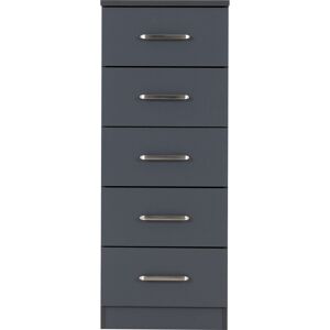 17 Stories Sumrah 5 DRAWER NARROW CHEST Grey 90.5cm H X 35cm W X 36cm D 17 Stories Sumrah 5 DRAWER NARROW CHEST Grey 90.5cm H X 35cm W X 36cm D