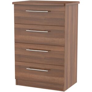 Marlow Home Co. Fully Assembled Lyndale 4 Drawer 58Cm W Chest of Drawers Walnut 88.5cm H X 58cm W X 41.5cm D Marlow Home Co. Fully Assembled Lyndale 4 Drawer 58Cm W Chest of Drawers Walnut 88.5cm H X 58cm W X 41.5cm D