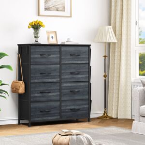 Borough Wharf 8-Drawer 86Cm W Chest Of Drawers Black 228.6cm H X 215.9cm W X 76.2cm D Borough Wharf 8-Drawer 86Cm W Chest Of Drawers Black 228.6cm H X 215.9cm W X 76.2cm D