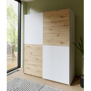 17 Stories 2 Door White Sliding Wardobe with clothes rail, 200cm W x 191cm H x 61cm D 150cm W x 191cm H x 61cm D 17 Stories 2 Door White Sliding Wardobe with clothes rail, 200cm W x 191cm H x 61cm D 150cm W x 191cm H x 61cm D