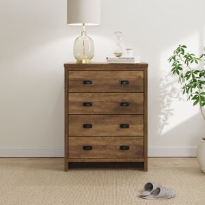 Rio Okeefe 4 - Drawer Chest of Drawers Knotty Oak 95.2cm H X 73cm W X 39.5cm D Rio Okeefe 4 - Drawer Chest of Drawers Knotty Oak 95.2cm H X 73cm W X 39.5cm D