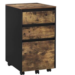 Alpen Home Orrin 3 Drawer Filing Cabinet Black/Brown Alpen Home Orrin 3 Drawer Filing Cabinet Black/Brown