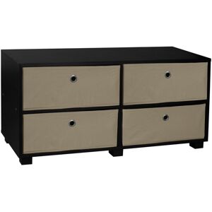 Symple Stuff TV Stand for TVs up to 43" Black/Beige 43" Symple Stuff TV Stand for TVs up to 43" Black/Beige 43"