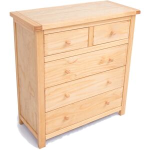 Marlow Home Co. O'Kean 5 Drawer 90Cm W Chest Waxed 95cm H X 90cm W X 40cm D Marlow Home Co. O'Kean 5 Drawer 90Cm W Chest Waxed 95cm H X 90cm W X 40cm D