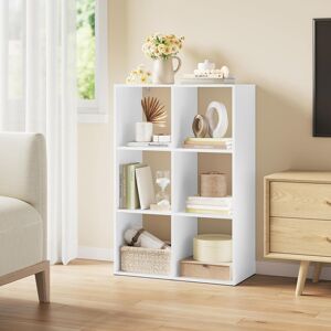 17 Stories Bookcase, Cube Shelf, 4 Open Compartments, Small Shelf, Standing Shelf, Filing Shelf, Office Shelf, Living Room, Study, 60 X 60 X 29 Cm White (3 Shelves) 89.5cmH x 60cmW x 29cmD 17 Stories Bookcase, Cube Shelf, 4 Open Compartments, Small Shelf, Standing Shelf, Filing Shelf, Office Shelf, Living Room, Study, 60 X 60 X 29 Cm White (3 Shelves) 89.5cmH x 60cmW x 29cmD