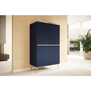 Canora Grey NICOLE KREDENS 100 2D2SZ Wave blue/Gold 160cm H X 100cm W X 45cm D Canora Grey NICOLE KREDENS 100 2D2SZ Wave blue/Gold 160cm H X 100cm W X 45cm D