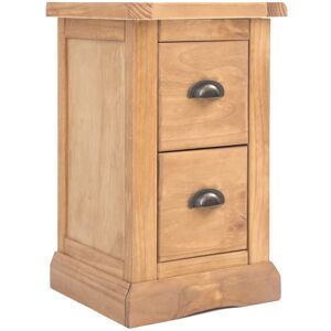 Three Posts Pittsford 2 Drawer Bedside Table Waxed/Brass Cup 56cm H X 35cm W X 32cm D Three Posts Pittsford 2 Drawer Bedside Table Waxed/Brass Cup 56cm H X 35cm W X 32cm D