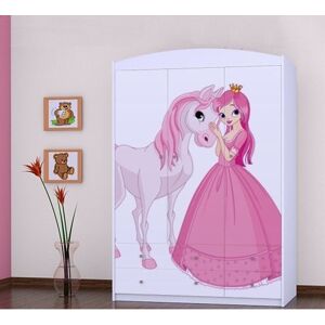 Zoomie Kids Javonte 3 Door Wardrobe White 180cm H X 133cm W X 54cm D Zoomie Kids Javonte 3 Door Wardrobe White 180cm H X 133cm W X 54cm D