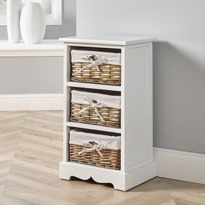 August Grove Casey Fully Assembled 3 Basket Drawer Storage Chest White 59cm H X 33cm W X 26cm D August Grove Casey Fully Assembled 3 Basket Drawer Storage Chest White 59cm H X 33cm W X 26cm D