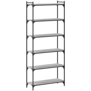 Borough Wharf Adeife 188cm H x 30cm W Metal Standard Bookcase Grey Sonoma 188cm H x 30cm W x 80cm D Borough Wharf Adeife 188cm H x 30cm W Metal Standard Bookcase Grey Sonoma 188cm H x 30cm W x 80cm D