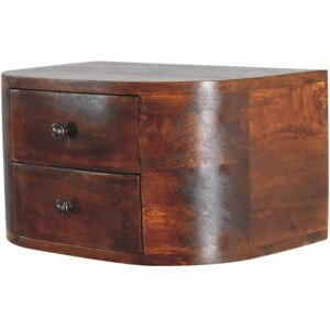 Alpen Home Quarryville 2 Drawer Bedside Table Brown 25cm H X 45cm W X 30cm D Alpen Home Quarryville 2 Drawer Bedside Table Brown 25cm H X 45cm W X 30cm D