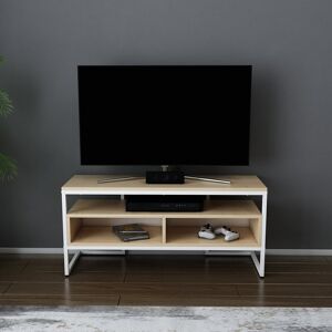 Etta Avenue Bedelia TV Stand for TVs up to 48" White/Oak 48" Etta Avenue Bedelia TV Stand for TVs up to 48" White/Oak 48"