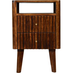 Alpen Home Montesano 2 Drawer Bedside Table Chestnut 60cm H X 40cm W X 35cm D Alpen Home Montesano 2 Drawer Bedside Table Chestnut 60cm H X 40cm W X 35cm D