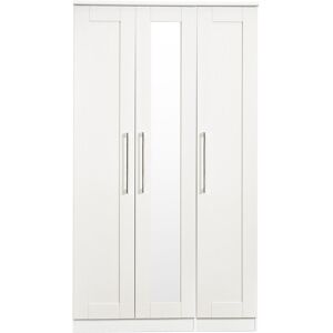 Rosalind Wheeler Fully Assembled Padulsky York 2 Door Wardrobe White Painted Wood 197cm H X 111cm W X 53cm D Rosalind Wheeler Fully Assembled Padulsky York 2 Door Wardrobe White Painted Wood 197cm H X 111cm W X 53cm D