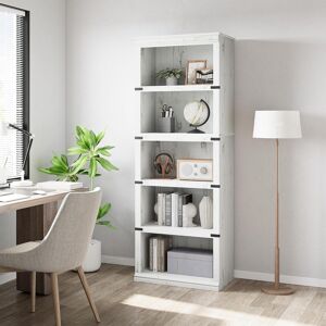 Alpen Home 3/5 Tier Bookcase, Freestanding Wooden Bookshelf Storage Organizer Display Shelf, Bookcase Shelving Unit for Display of Books & Home Decor White (5 Shelves) 171.2"H x 80"W x 32"D Alpen Home 3/5 Tier Bookcase, Freestanding Wooden Bookshelf Storage Organizer Display Shelf, Bookcase Shelving Unit for Display of Books & Home Decor White (5 Shelves) 171.2"H x 80"W x 32"D