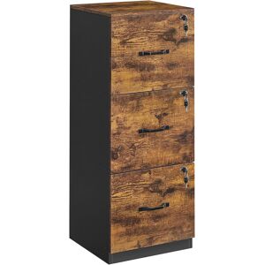 Brambly Cottage Fyllia 3 Drawer Filing Cabinet Black/Brown 103cm H X 40cm W X 41cm D Brambly Cottage Fyllia 3 Drawer Filing Cabinet Black/Brown 103cm H X 40cm W X 41cm D