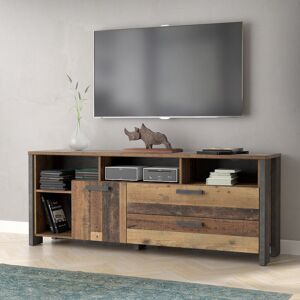 Mercury Lanham TV-Lowboard Dark Grey Concrete Effect/Old Vintage Wood 70" Mercury Lanham TV-Lowboard Dark Grey Concrete Effect/Old Vintage Wood 70"