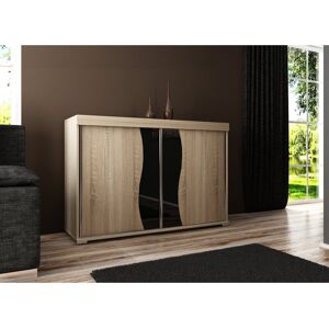 Latitude Run Petekar 2 - Door Cabinet Beige/Grey 94cm H x 140cm W x 45cm D Latitude Run Petekar 2 - Door Cabinet Beige/Grey 94cm H x 140cm W x 45cm D