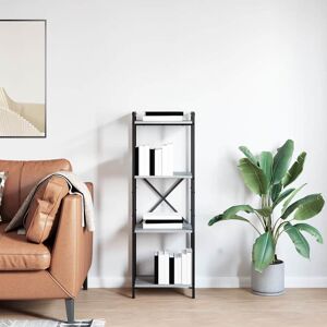 Borough Wharf Bookcase Black Oak 80 X 30 X 153 Cm Engineered Wood Grey (4 Shelves) 118cm H x 40cm W x 30cm D Borough Wharf Bookcase Black Oak 80 X 30 X 153 Cm Engineered Wood Grey (4 Shelves) 118cm H x 40cm W x 30cm D