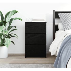 Latitude Run Bedside Cabinet With 3 Drawers 39X35x65 Cm Black 65cm H X 39cm W X 35cm D Latitude Run Bedside Cabinet With 3 Drawers 39X35x65 Cm Black 65cm H X 39cm W X 35cm D