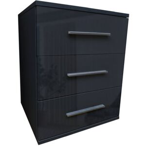 17 Stories Pamel Manufactured Wood Bedside Table Gloss Black 55cm H X 45cm W X 40cm D 17 Stories Pamel Manufactured Wood Bedside Table Gloss Black 55cm H X 45cm W X 40cm D