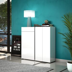 Ebern Designs Sahaj 3 Door 1 Drawer White Gloss and Anthracite 30 Pair Shoe Cabinet White Gloss and Anthracite 30 Ebern Designs Sahaj 3 Door 1 Drawer White Gloss and Anthracite 30 Pair Shoe Cabinet White Gloss and Anthracite 30