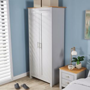 17 Stories Camden 2 Door Bedroom Storage Wardrobe Grey 180cm H X 79cm W X 49.5cm D 17 Stories Camden 2 Door Bedroom Storage Wardrobe Grey 180cm H X 79cm W X 49.5cm D