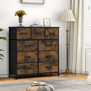 Borough Wharf Alliannah 100cm W 9 - Drawer Chest of Drawers Brown 100cm H X 100cm W X 30cm D Borough Wharf Alliannah 100cm W 9 - Drawer Chest of Drawers Brown 100cm H X 100cm W X 30cm D