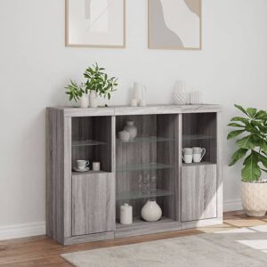 Metro Badgeley 142.5cm Sideboard Grey Sonoma 100cm H X 142.5cm W X 37cm D Metro Badgeley 142.5cm Sideboard Grey Sonoma 100cm H X 142.5cm W X 37cm D
