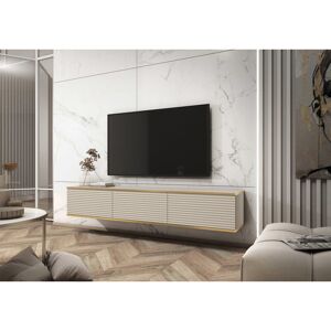 Fairmont Park Perina TV Stand for TVs up to 78 " Beige/Gold 30cm H x 175cm W Fairmont Park Perina TV Stand for TVs up to 78 " Beige/Gold 30cm H x 175cm W