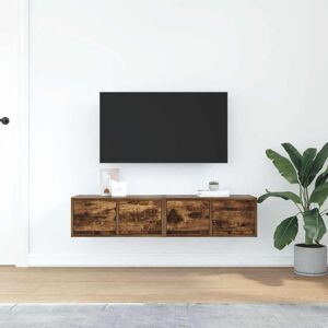 Alpen Home TV Cabinets 2 Pcs 31x25.5 Cm Engineered Wood Smoked Oak 60 cm Alpen Home TV Cabinets 2 Pcs 31x25.5 Cm Engineered Wood Smoked Oak 60 cm