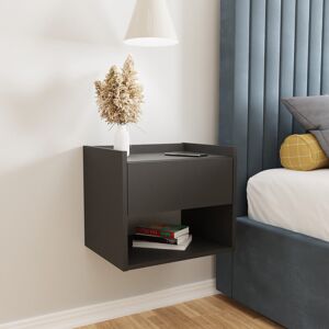 Zipcode Design Beare 1 Drawer Bedside Table Anthracite 36cm H X 43cm W X 33cm D Zipcode Design Beare 1 Drawer Bedside Table Anthracite 36cm H X 43cm W X 33cm D