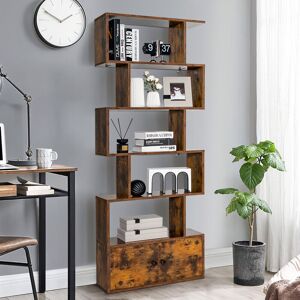 Alpen Home Elodia 6-Tier Bookshelf Freestanding Tall Bookcase Shelf Storage Organizer 183cm H X 70cm W X 23cm D Alpen Home Elodia 6-Tier Bookshelf Freestanding Tall Bookcase Shelf Storage Organizer 183cm H X 70cm W X 23cm D