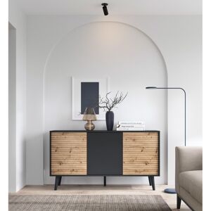 George Oliver Cala 154 Cm Wide Sideboard Black/Artisan Oak 83cm H X 154cm W X 39cm D George Oliver Cala 154 Cm Wide Sideboard Black/Artisan Oak 83cm H X 154cm W X 39cm D