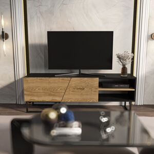 Fairmont Park Hagert TV Stand for TVs up to 55" Black/Sapphire/Oak 55" Fairmont Park Hagert TV Stand for TVs up to 55" Black/Sapphire/Oak 55"