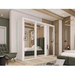 Zipcode Design Creekbluff 3 Door Sliding Wardrobe White 215cm H X 250cm W X 60cm D Zipcode Design Creekbluff 3 Door Sliding Wardrobe White 215cm H X 250cm W X 60cm D