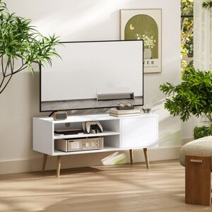 George Oliver Unfinished TV Stand for TVs up to 55" White 55" George Oliver Unfinished TV Stand for TVs up to 55" White 55"