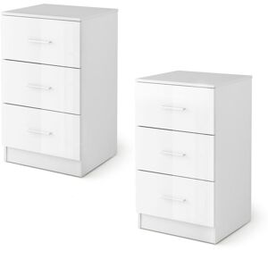 17 Stories 3-Drawer Chest Storage Cabinet Dresser Night Stand Organizer White 66cm H X 37cm W X 34cm D 17 Stories 3-Drawer Chest Storage Cabinet Dresser Night Stand Organizer White 66cm H X 37cm W X 34cm D