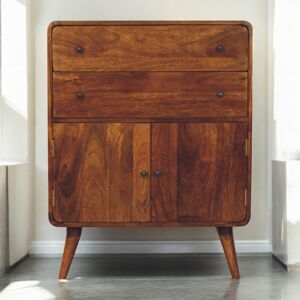 Union Rustic Solid Wood 2 - Door Rectangle Accent Cabinet Brown 96cm H X 75cm W X 35cm D Union Rustic Solid Wood 2 - Door Rectangle Accent Cabinet Brown 96cm H X 75cm W X 35cm D