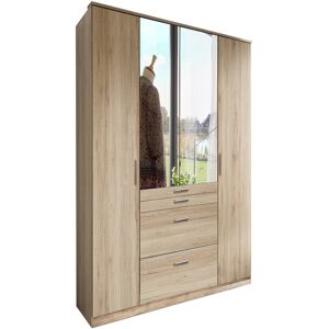 Ebern Designs Gyanni Jena 4 Door Wardrobe Oak 199cm H X 180cm W X 58cm D Ebern Designs Gyanni Jena 4 Door Wardrobe Oak 199cm H X 180cm W X 58cm D