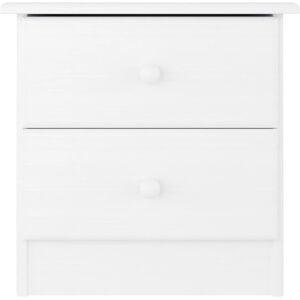 Ebern Designs vidaXL Bedside Cabinet ALTA 41x35x41 cm Solid Wood Pine White 41cm H X 41cm W X 35cm D Ebern Designs vidaXL Bedside Cabinet ALTA 41x35x41 cm Solid Wood Pine White 41cm H X 41cm W X 35cm D