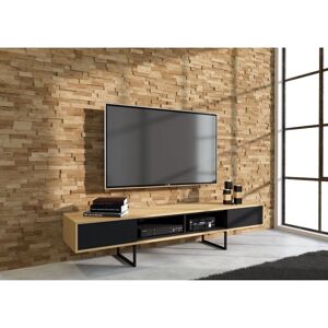 Ebern Designs Largo TV Stand for TVs up to 70" Oak/Black 70" Ebern Designs Largo TV Stand for TVs up to 70" Oak/Black 70"