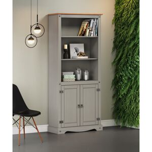 Brambly Cottage Bridewell Bookcase Grey 180cm H X 82cm W X 29cm D Brambly Cottage Bridewell Bookcase Grey 180cm H X 82cm W X 29cm D