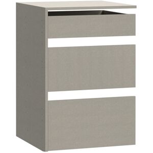 EUForte Add-On Chest of Drawers for Wardrobes, 3 Drawers, Engineered Wood, Gray, 53.5cm W x 78.2cm H x 52.7cm D 78.2cm H x 53.5cm W x 52.7cm D EUForte Add-On Chest of Drawers for Wardrobes, 3 Drawers, Engineered Wood, Gray, 53.5cm W x 78.2cm H x 52.7cm D 78.2cm H x 53.5cm W x 52.7cm D