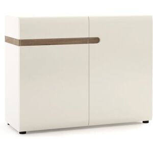 Brayden Studio 2 Door 1 Drawer Sideboard White;Oak;White;Oak;White;White;Oak 86.5cm H X 109.5cm W X 42cm D Brayden Studio 2 Door 1 Drawer Sideboard White;Oak;White;Oak;White;White;Oak 86.5cm H X 109.5cm W X 42cm D