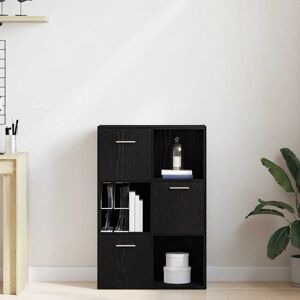 17 Stories Book Cabinet/Room Divider Black Oak 60.5X30x90cm Engineered Wood Black Oak 90cm H X 60.5cm W X 30cm D 17 Stories Book Cabinet/Room Divider Black Oak 60.5X30x90cm Engineered Wood Black Oak 90cm H X 60.5cm W X 30cm D