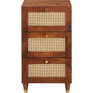 George Oliver Sideboard Brown 40 X 33.5 X 75 Cm Cane And Solid Mango Wood Brown 75cm H X 40cm W X 33.5cm D George Oliver Sideboard Brown 40 X 33.5 X 75 Cm Cane And Solid Mango Wood Brown 75cm H X 40cm W X 33.5cm D